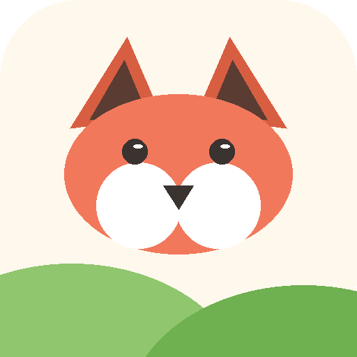 Berry’s Number Trail app icon: an orange fox above green hills