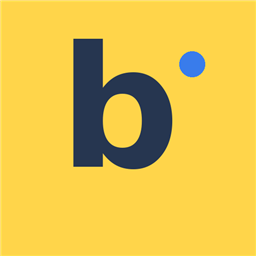 The Brolly Phonics app icon: a navy lowercase "b" with a blue dot on a yellow background